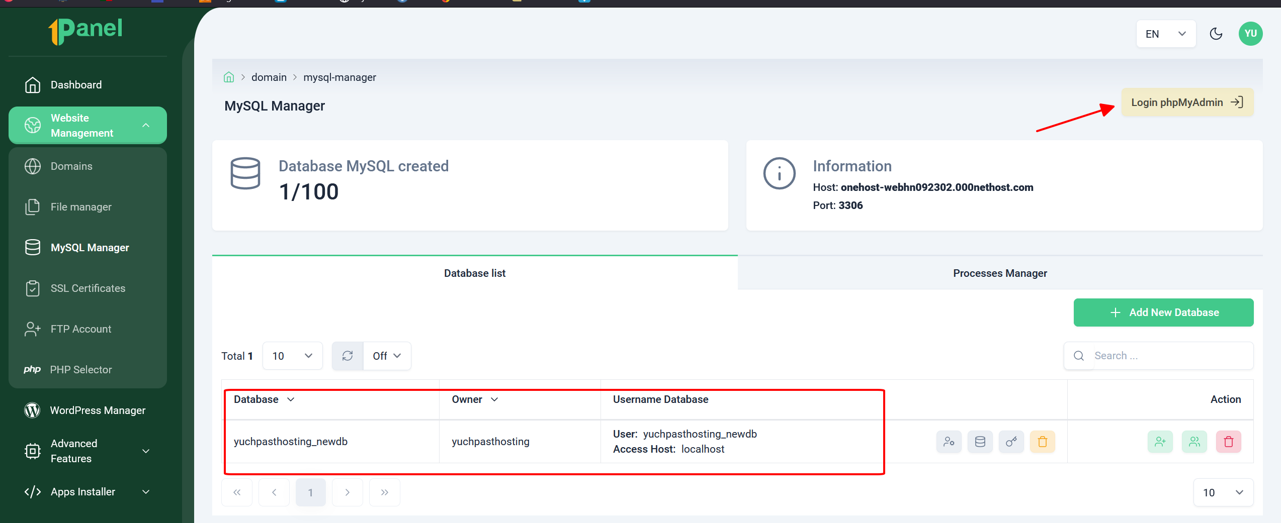 Restore/Import Website từ bản Backup có sẵn trên OneHosting